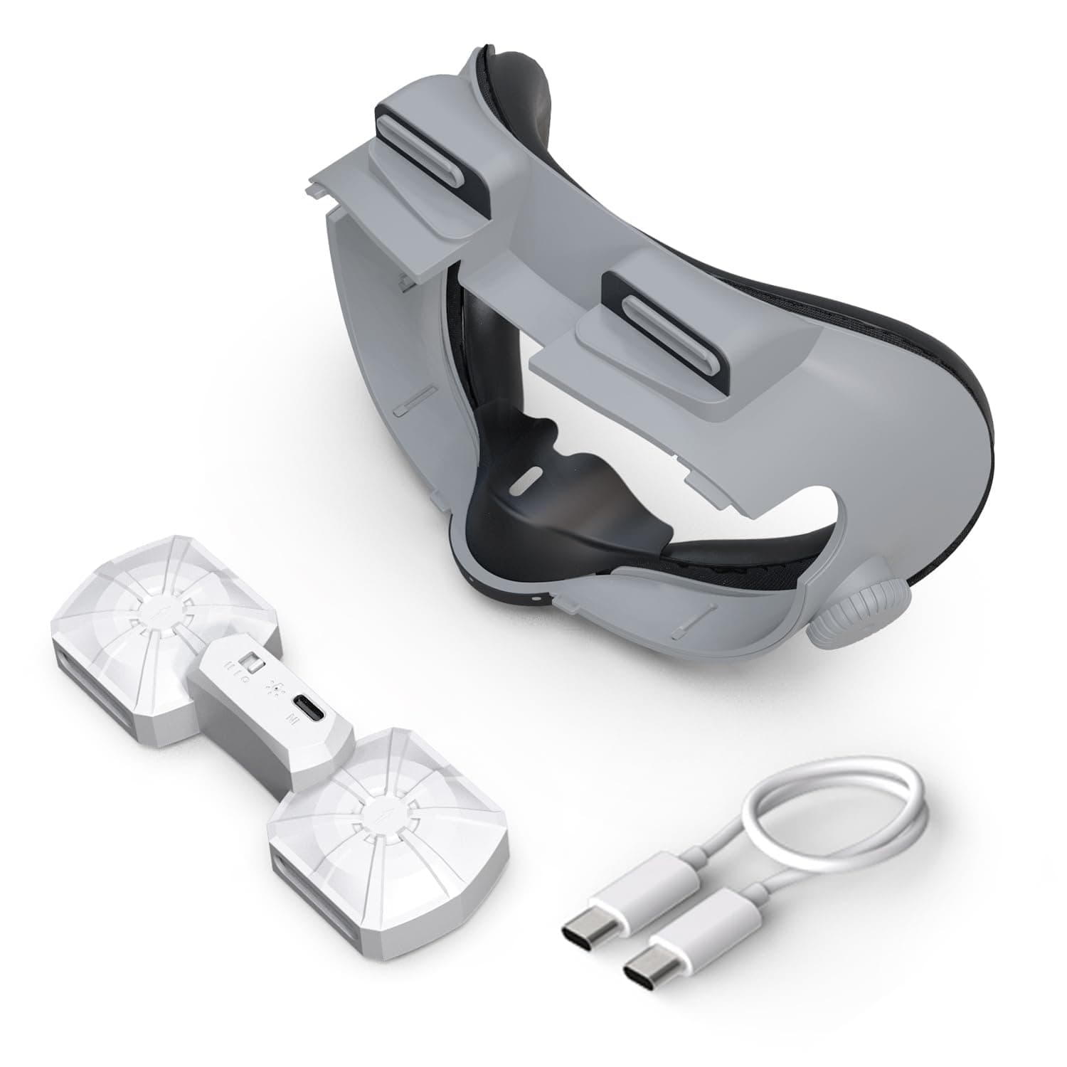 NALACAL Face Pad Cooling Fan for Meta Quest 3, Replacement Air Circulation Face Cushion, Prevent Lens Fogging, Reduce Hot Air