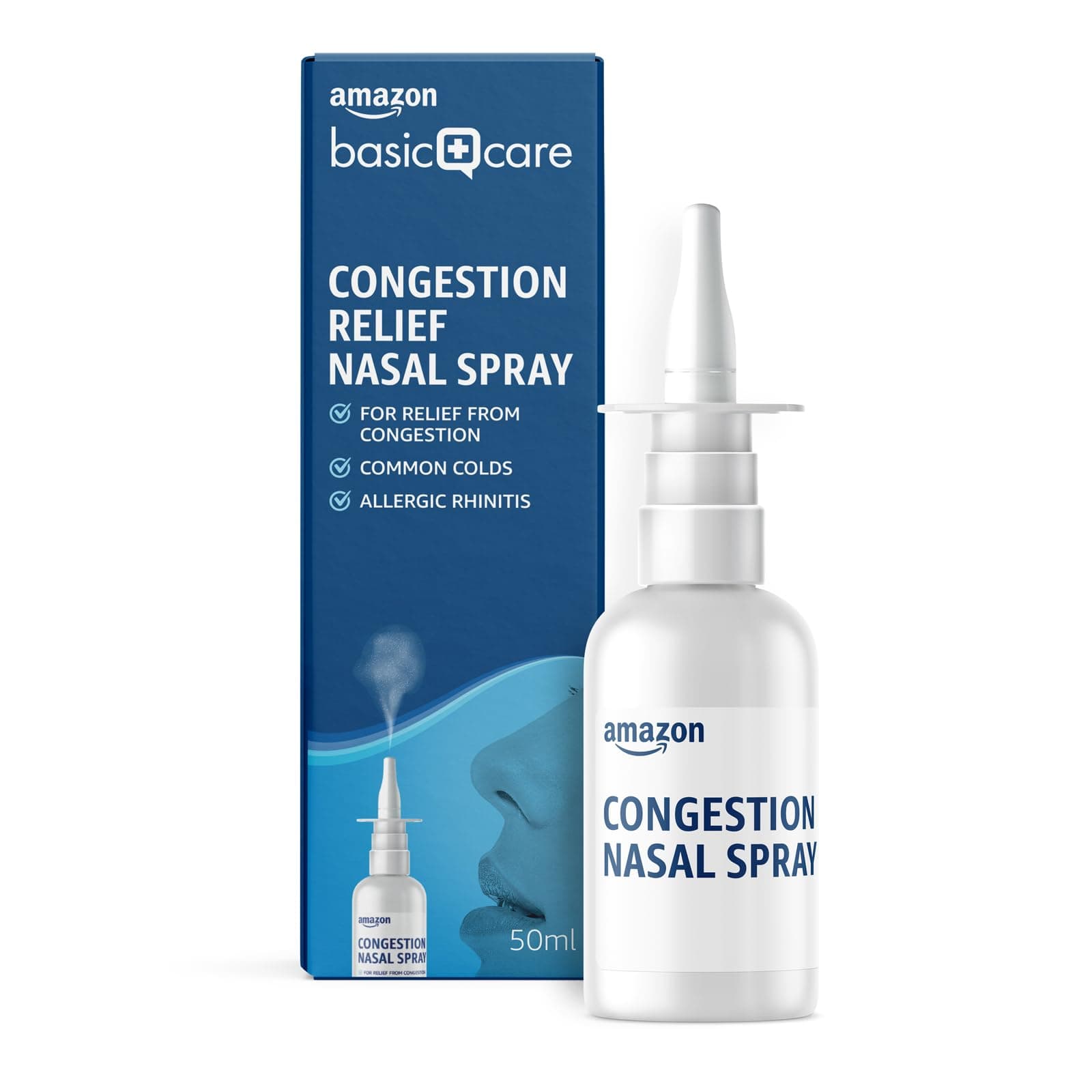 Amazon Basic CareCongestion Relief Nasal Spray 50 ml