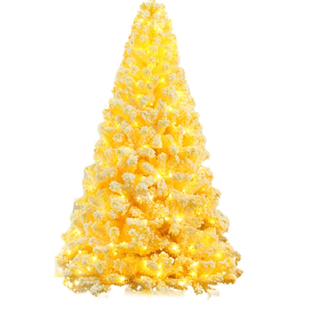 LGESRXmas Tree Artificial Christmas Trees Yellow Undecorated Christmas Tree, Artificial Christmas Tree Naked Tree For Holiday, Party Decoration DIY Small Christmas Tree