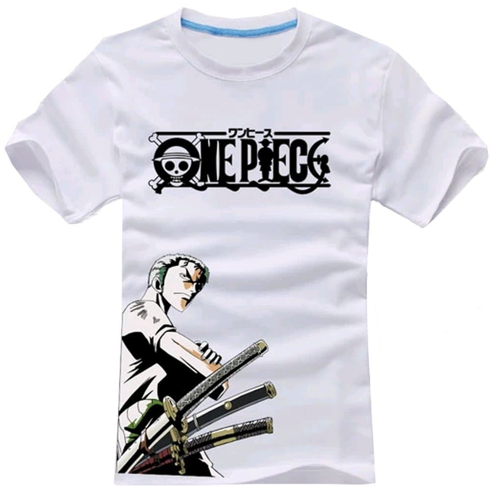 Lolli One Piece Roronoa Zoro Short Sleeves White T-Shirt