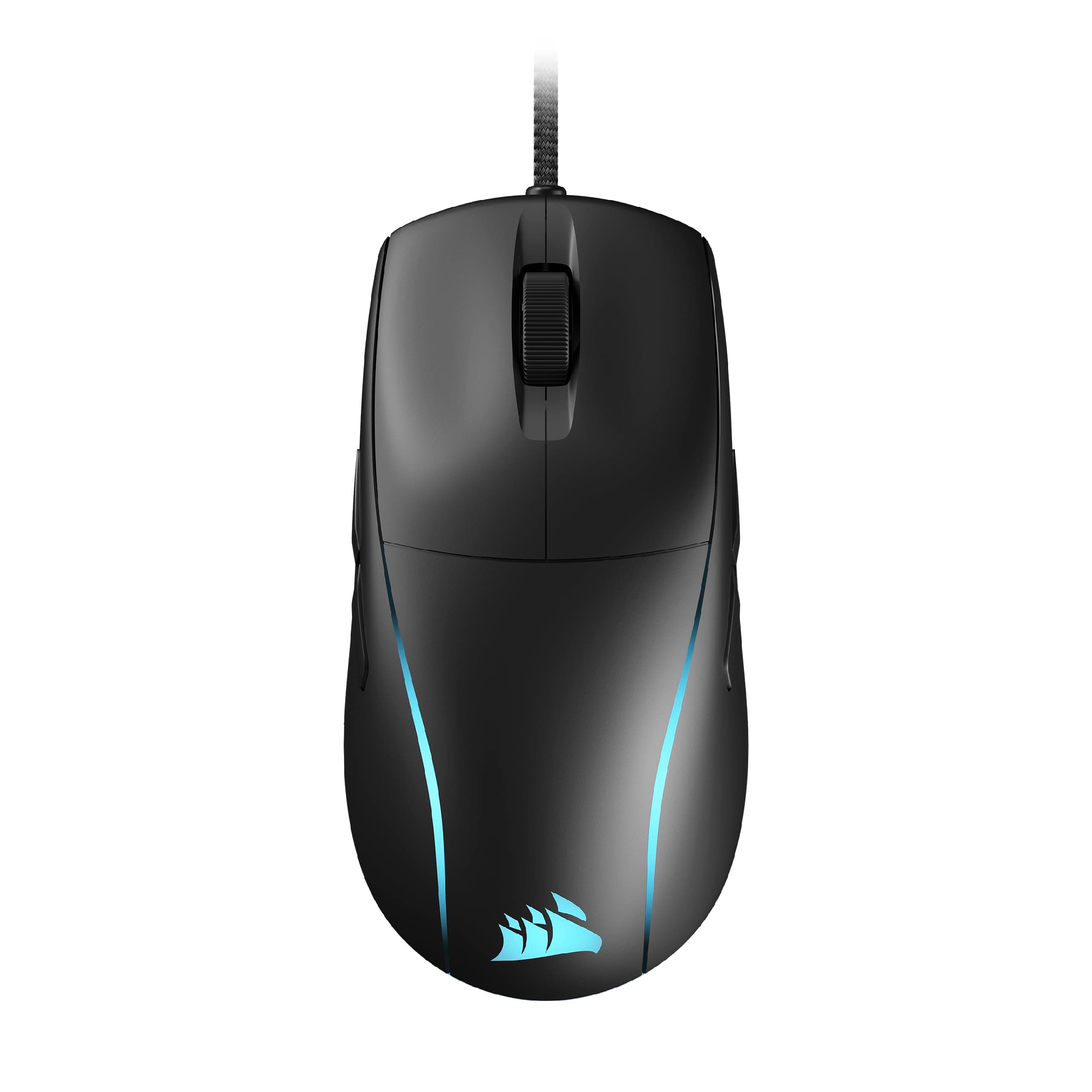 M75 Wired RGB Lightweight FPS Gaming Mouse – 26,000 DPI – Swappable Side Buttons – PC – Black