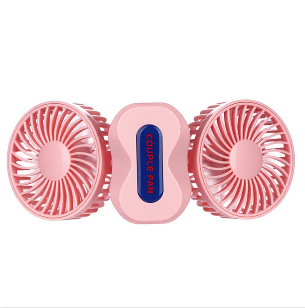 Soter 3-speed Mode Adjustable Usb Rechargable Smart Portable Multifunction Fan (pink)