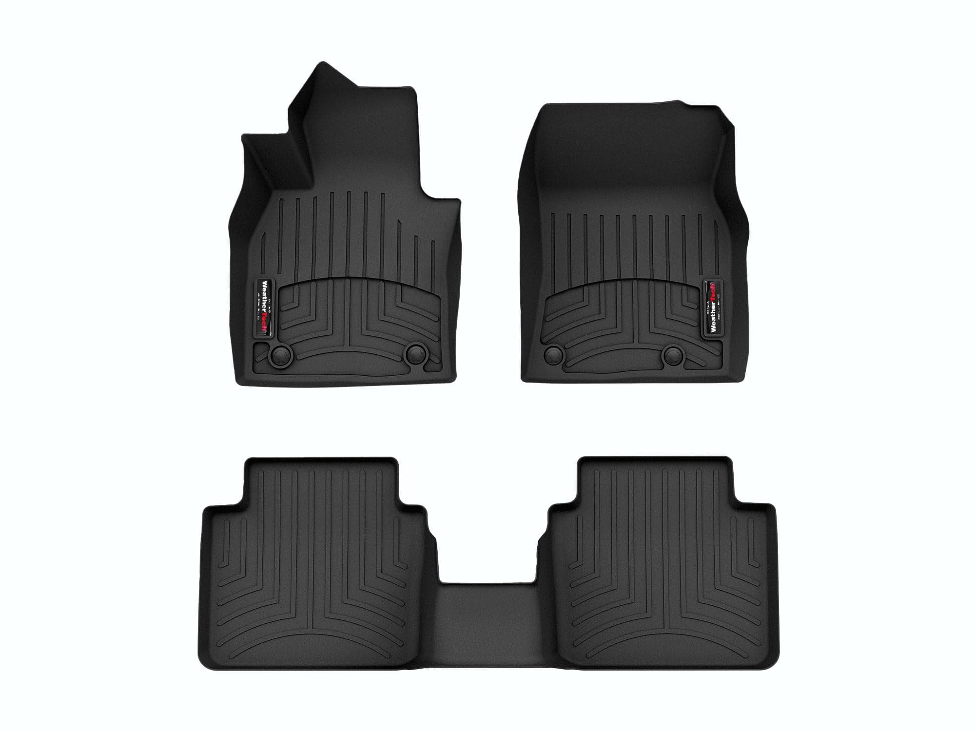 WeatherTechCustom Fit FloorLiners for Mazda CX-50-1st & 2nd Row (441739-1-2), Black