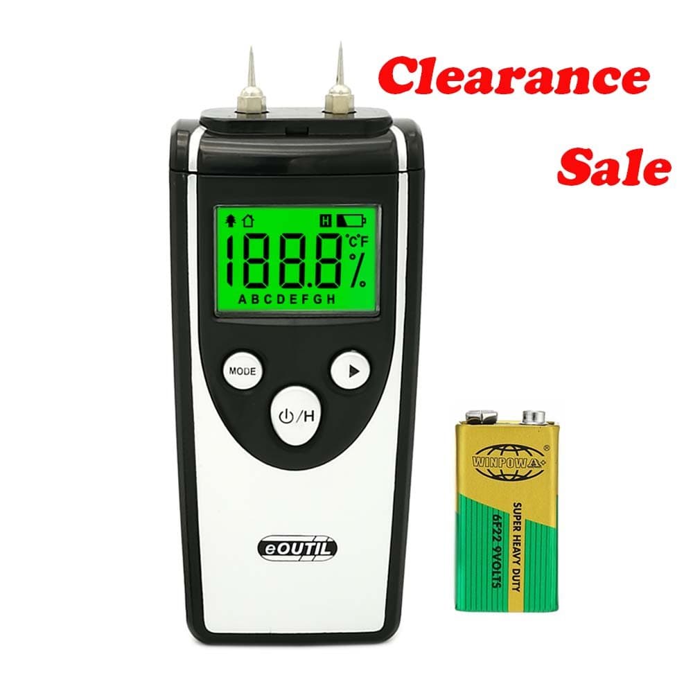 eOUTIL MT260 Creative Moisture Meter for Wood Materials, Walls, Ceilings and Firewood