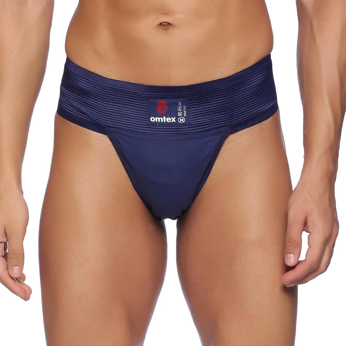 Athletic Tokyo Cotton Stretchable Supporter Back Covered with Cup Pocket, Ideal for Workout and Sports Quick Dry Moisture Wicking Underwear Navy Blue - X-Large