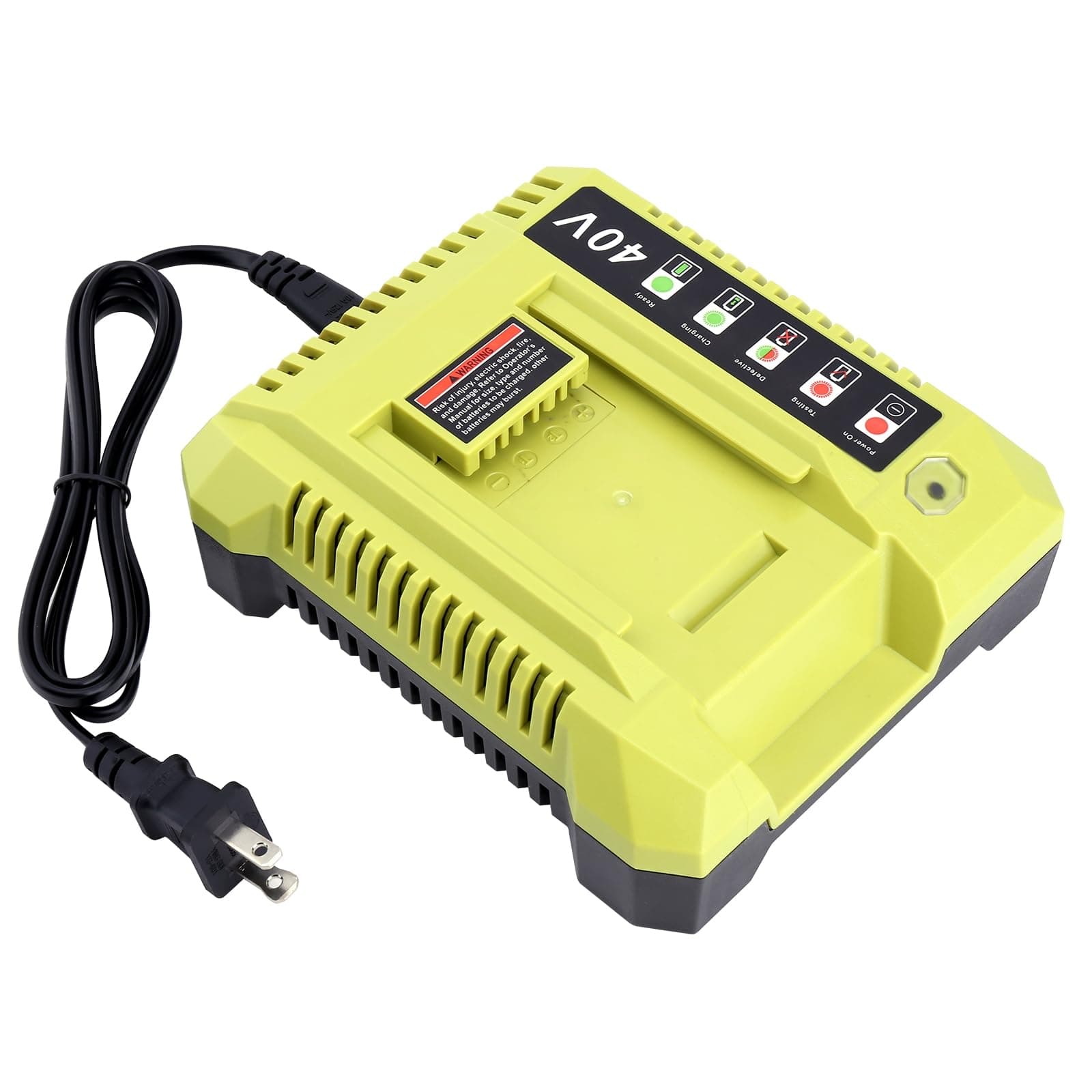 Replacement for Ryobi 40V Battery Charger, OP401 Charger Compatible with Ryobi 40V Lithium Battery OP4040 OP4050 OP4050A OP40601 OP4026 OP4015 OP4030 Fast Charger