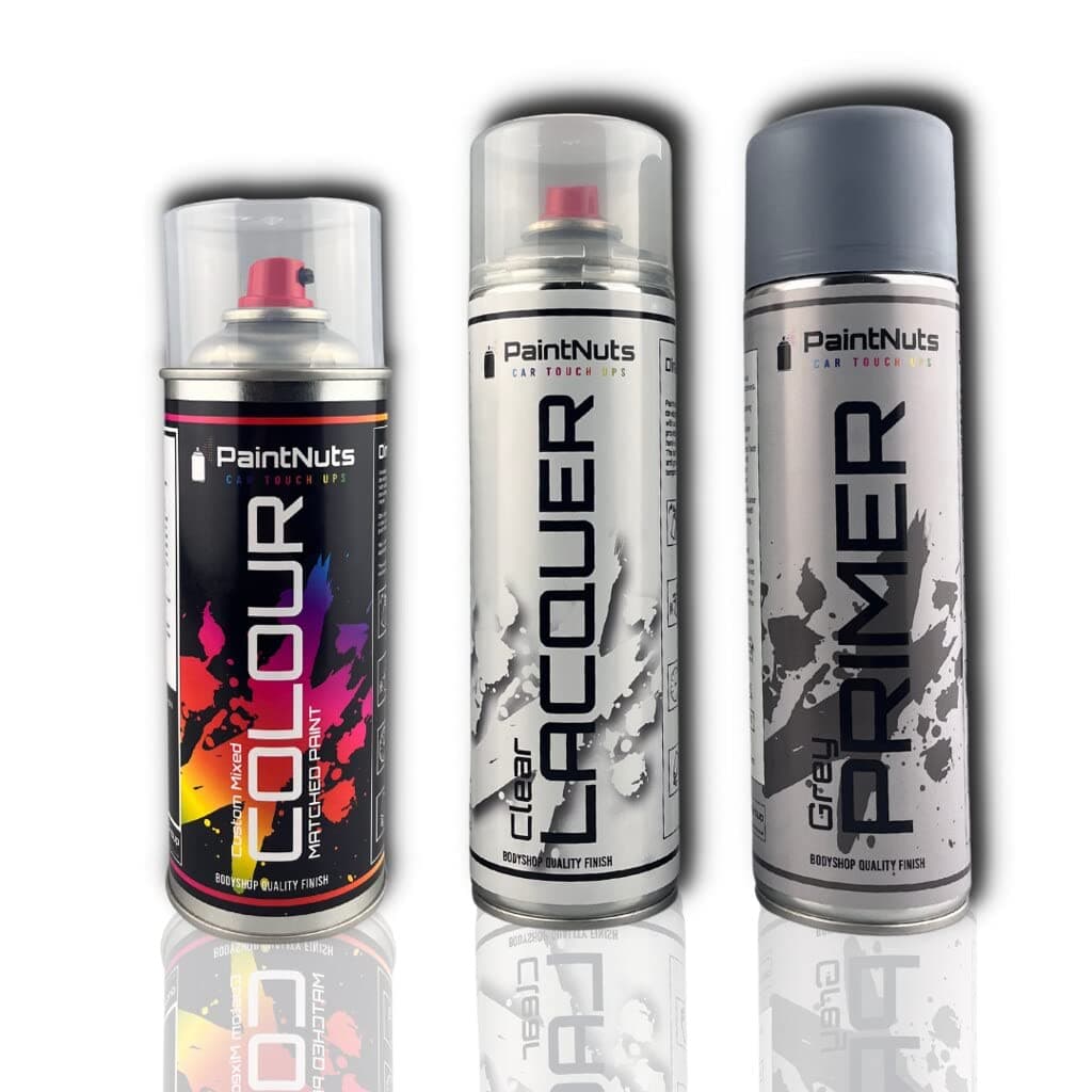 PaintNuts Car Spray Paint suitable for JEEP Glacier Blue Metallic (VC4) - Spray Paint (400ml), Lacquer (500ml) & Primer (500ml) Bundle