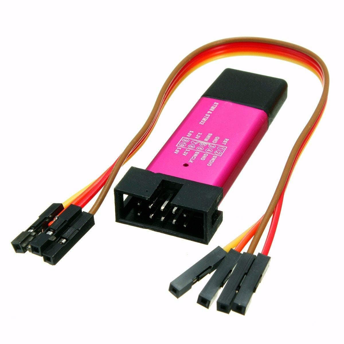 HiLetgo V2 Emulator Downloader Programmer STM32F103C8T6 STM8 STM32 with Cable (Random Color)