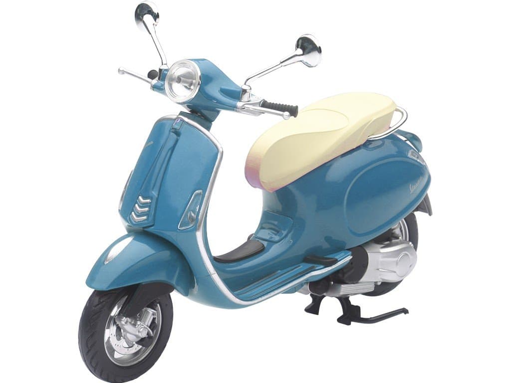 Scooter Vespa figure MINI Spring BLUE Scale 1:12
