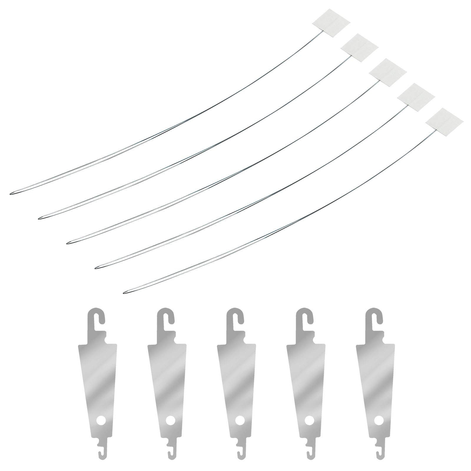 ZZHXSM Long Needle Threader 20cm Simple Stitch Long Threading Tool Embroidery Floss Cross Stitch Needle Threaders with Small Needle Threaders for DIY Sewing Craft Works