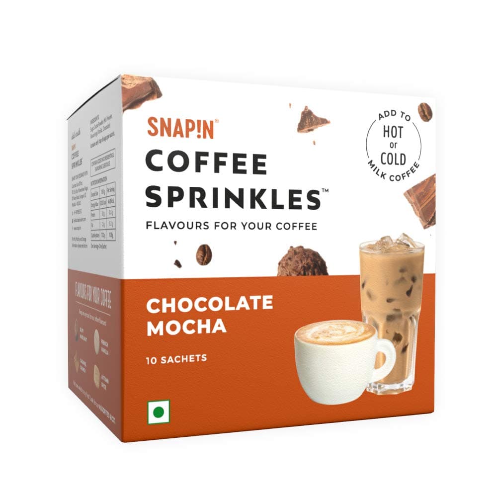 Snapin Coffee Sprinkles Chocolate Mocha- Flavours for Your Coffee Pouch, 150g