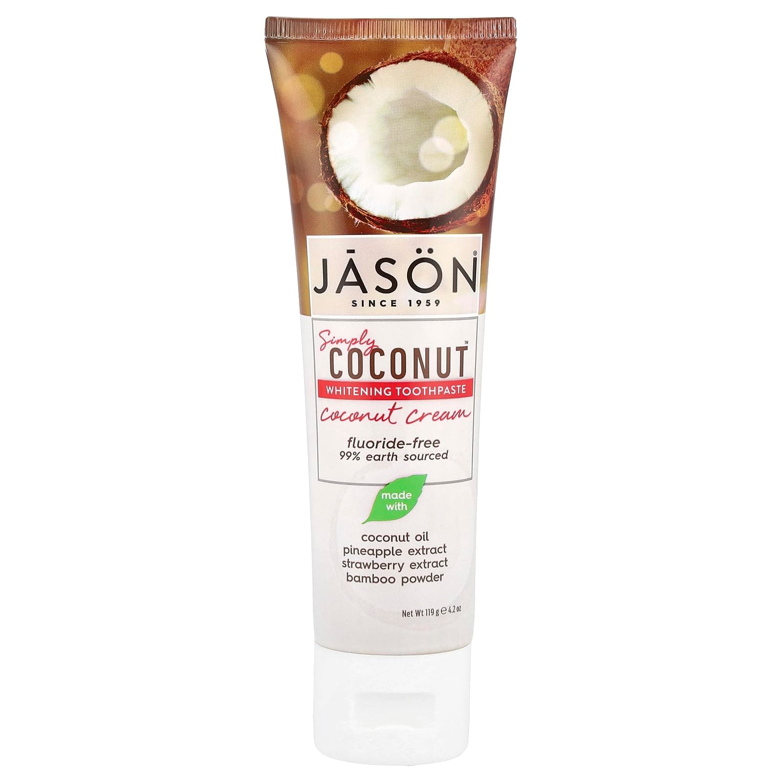 JasonNatural Products - Simply Coconut Whitening Toothpaste Cream 4.2