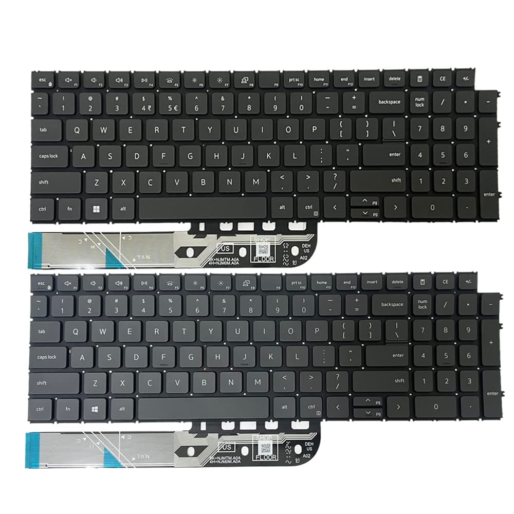 Zahara US Backlit Laptop Keyboard Layout Replacement for Dell inspiron 15 3511 3515 15 5515 5510 7510 16 Plus 7610 Series CN-OH4XRJ-65890-615-5001-A01