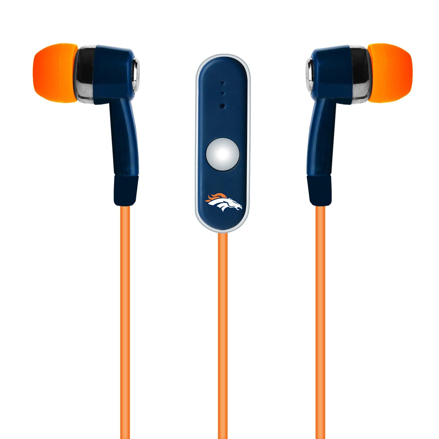 NFL Denver Broncos Hands Free Ear Buds with Microphone