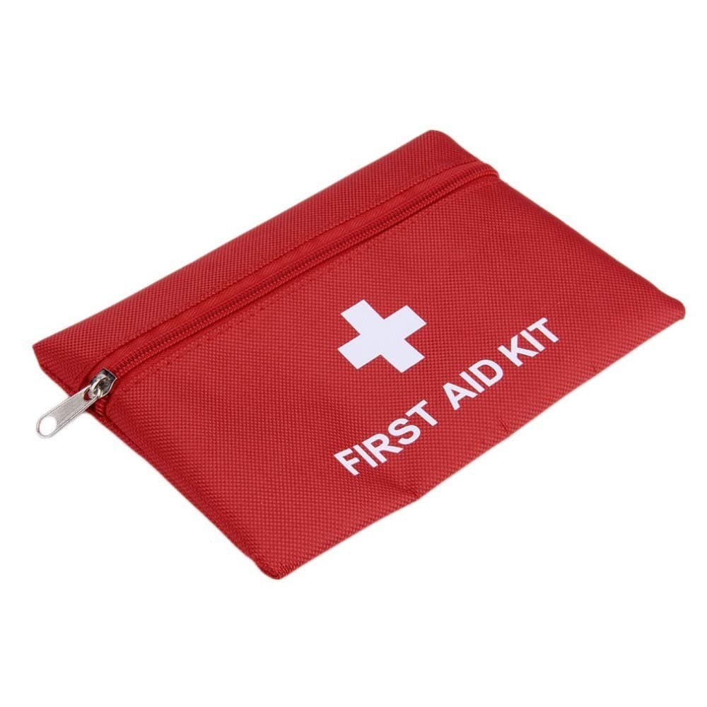 Small First Aid Kits Empty, Mini First Aid Bag Pouch Compact Survival Medicine Bag for Home Office Car Businesses Camping(Empty Bag) (Mini Pocket Type, 6.3x4.3Inch)