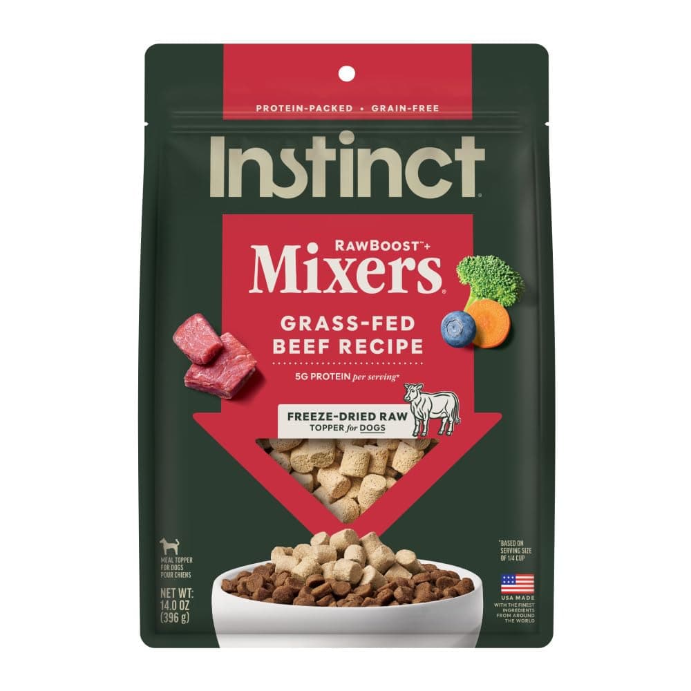 Instinct Raw Boost Mixers Beef Freeze Dried Dog Food Topper - 14OZ