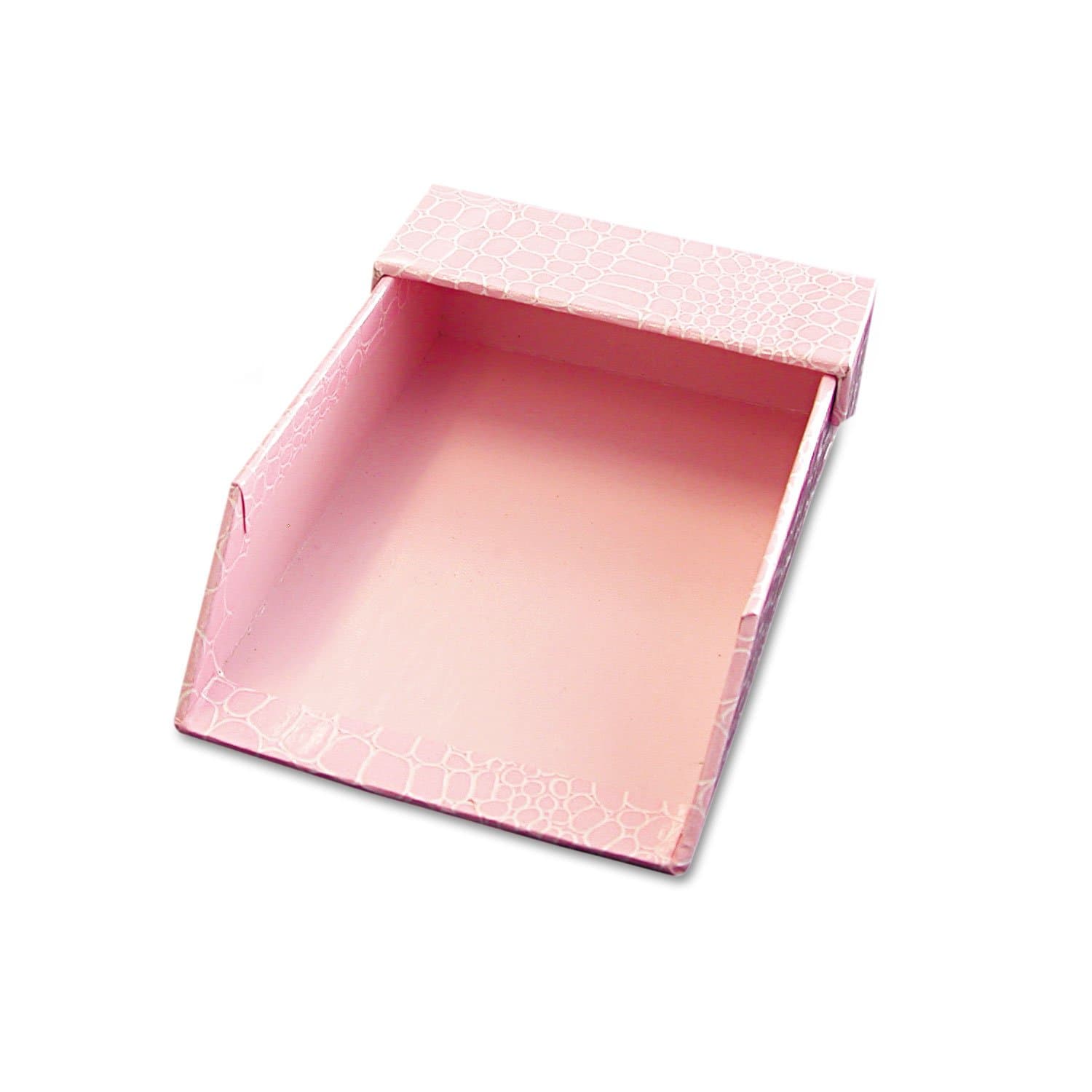 Aurora-GB ProFormance Memo Tray with Roof, 6.44 L x 4.38 W x 1.75 H Inches, Pink Croc with Liner (09182)