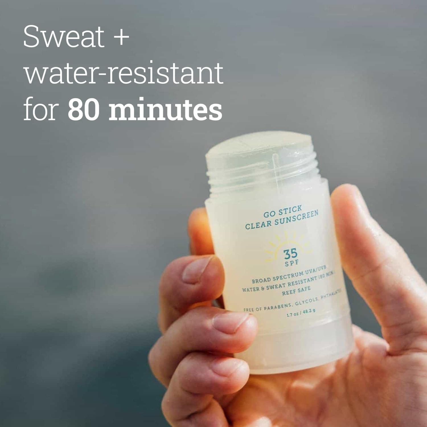 OARS + ALPS GO STICK CLEAR SUN PROTECTION AND SUN PROTECTION WITH JOJOBA OIL WATER AND SWEAT RESISTANT REEF PROOF SPF 35