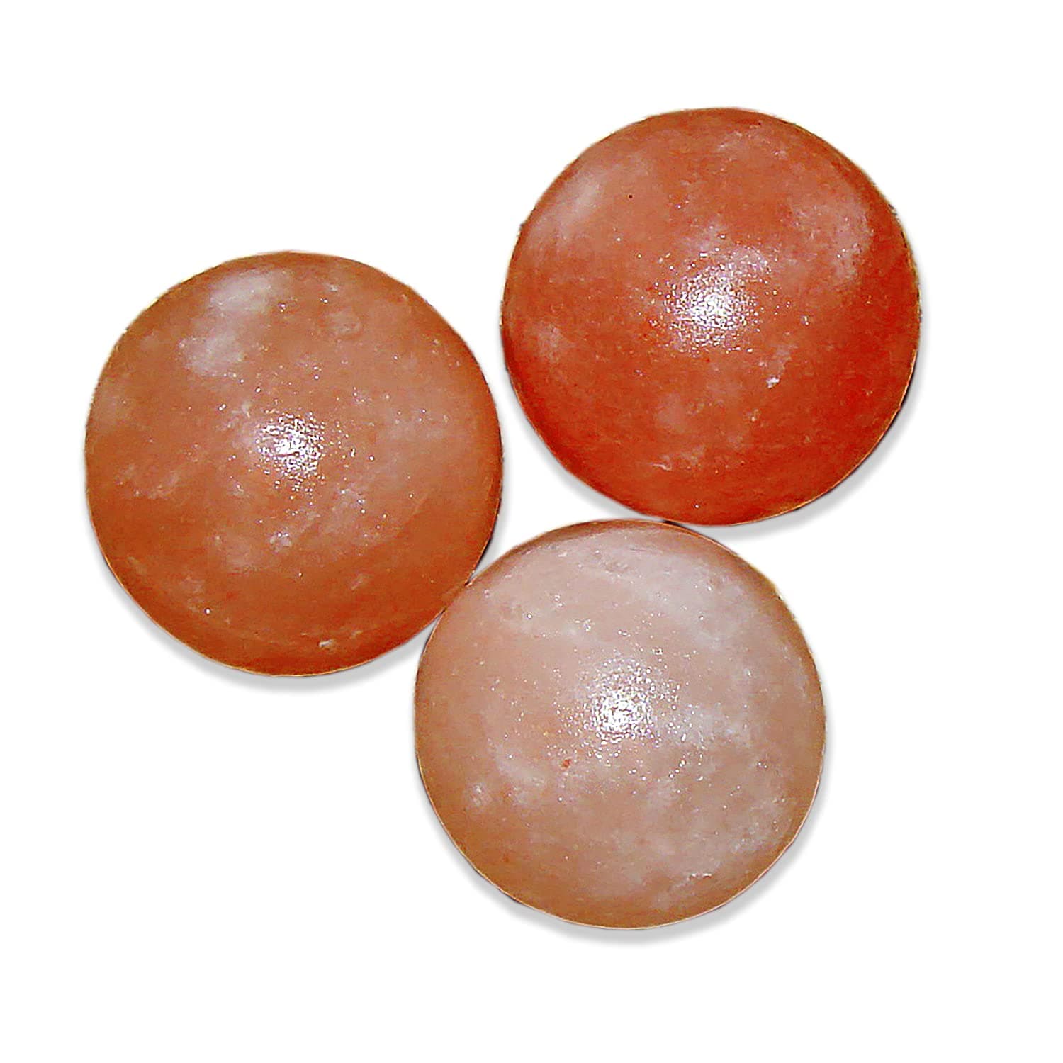 Ball Massage Stones Pink Set of 3 Salt Stones Himalayan Pink Crystal Natural Pure Minerals Excellent Quality Original Crystal Therapy Treatment