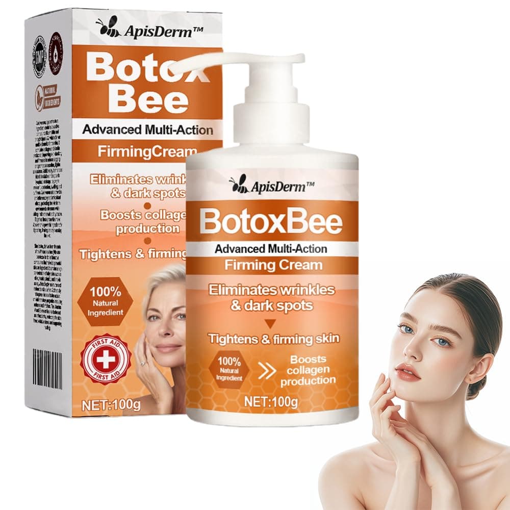 ApisDerm BotoxBee Advanced Multi-Action Firming Cream, Botox Bee Firming Cream, Advanced firming & Wrinkle-Reducing cream, Bee Venom for Tightens Skin (1PC)