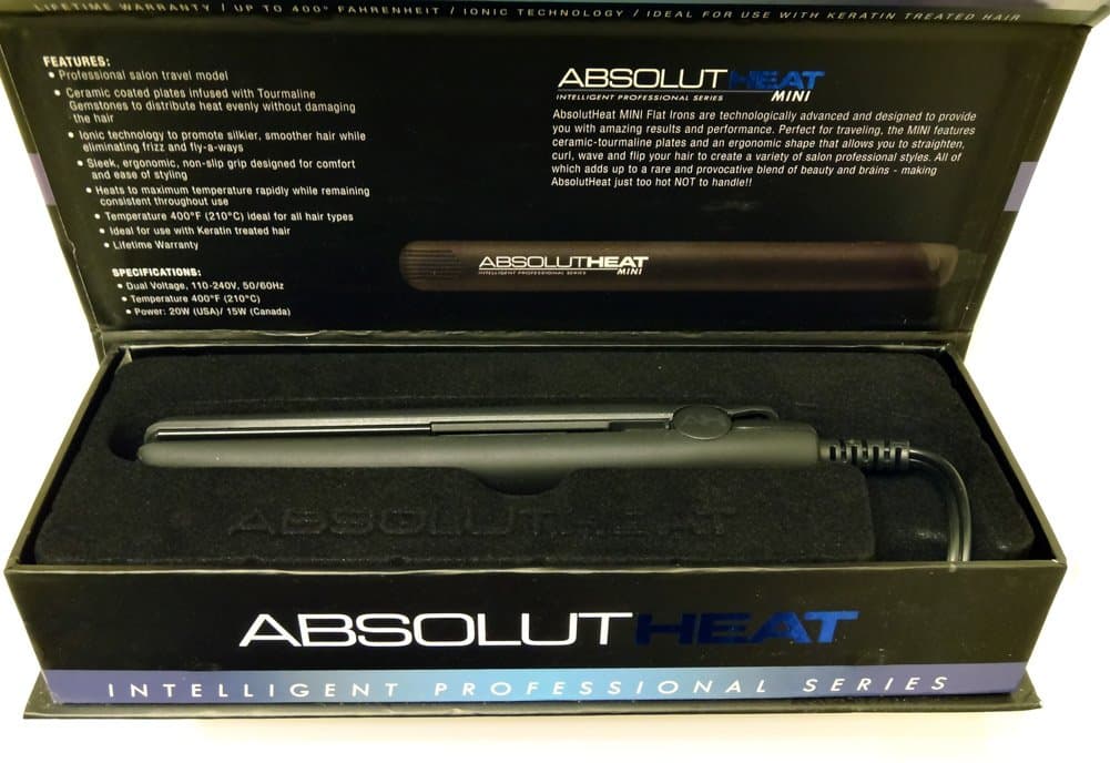 AbsolutHeat Intelligent Professional Series MINI Flat Iron - Black