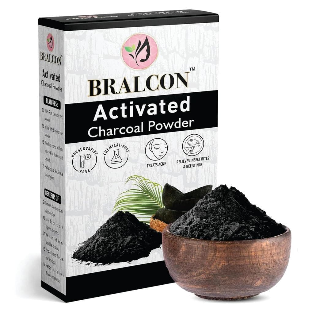 Activated Charcoal Powder-100g / coconut shell charcoal powder, for skin & hairs - all skin types,Triple filtered, pure & natural