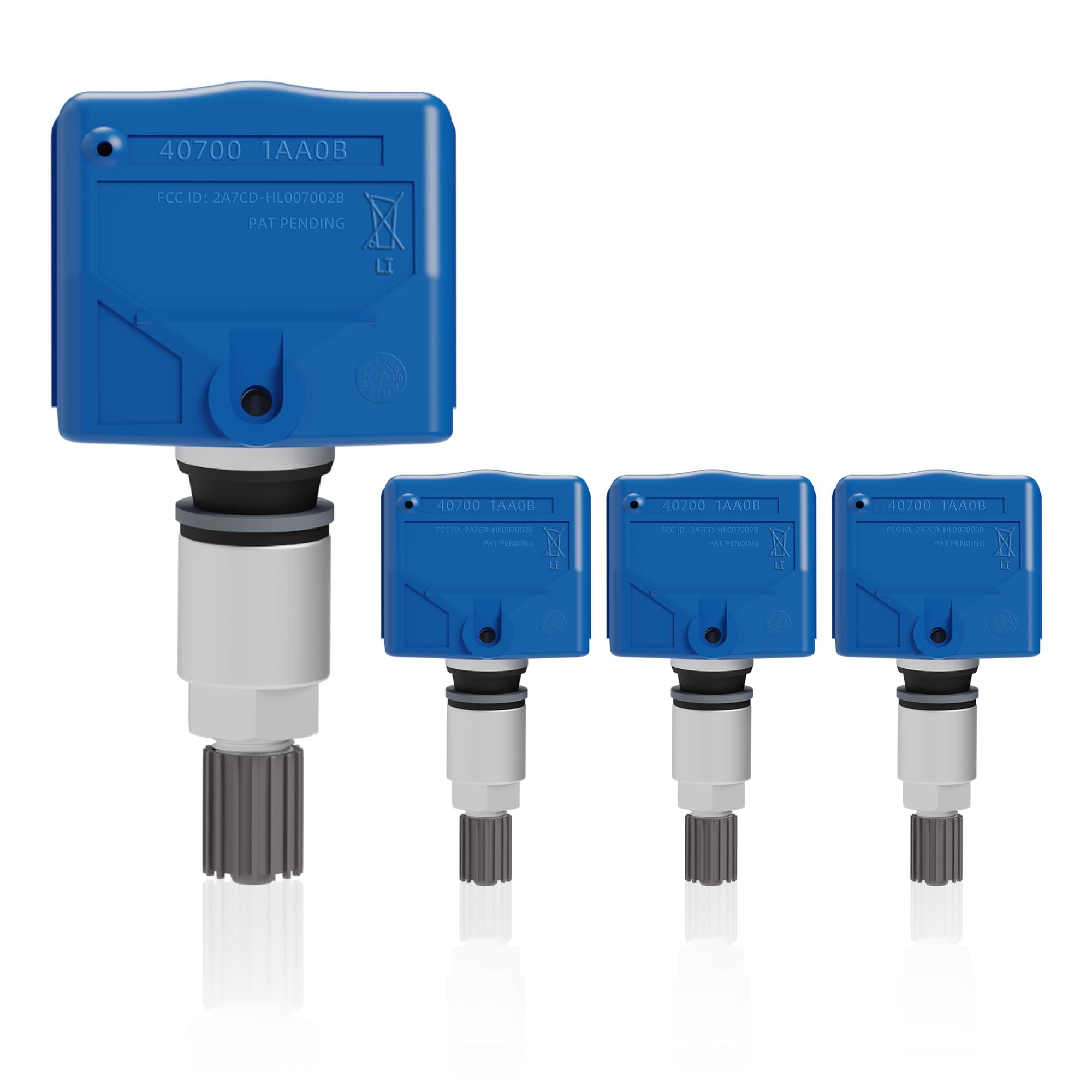 TPMS Sensor, 4 Pack Tire Pressure Monitoring Sensor fit for Nissan Altima Frontier Pathfinder Quest Maxima Murano Titan, Infiniti G35 G37 QX56, Replace 40700JA01B 407001AA0B 315Mhz