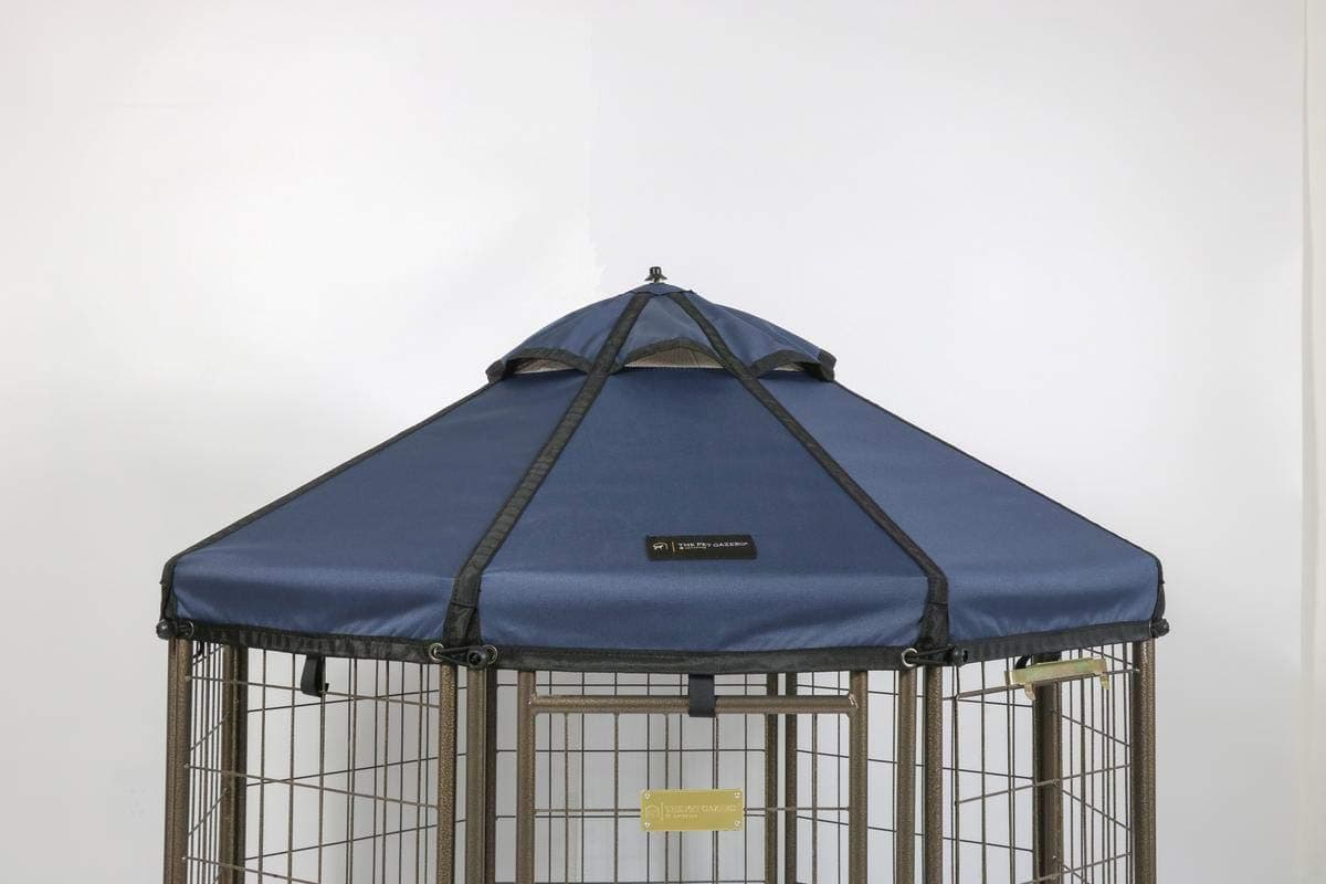 Advantek Pet 8 Foot Pet Outdoor Gazebo Designer Polyester Market Canopy Cover Tarp Umbrella Top, Cobalt Sky
