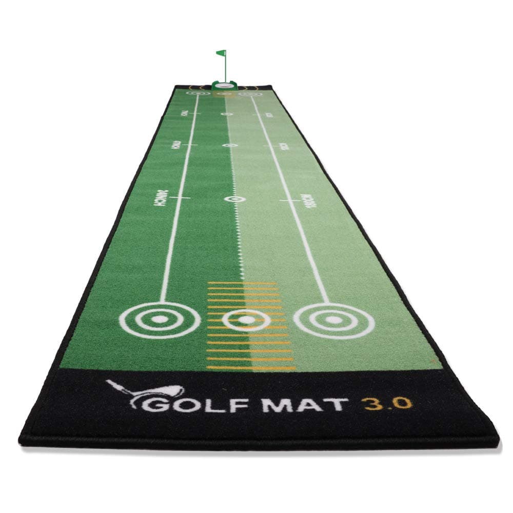 qiuqiuGolf Putting Mat, Indoor Anti-Slip Golf Putting Green Mat Golf Putting Practice Mat for Golf Practice/golf Game (0.5 * 3M)