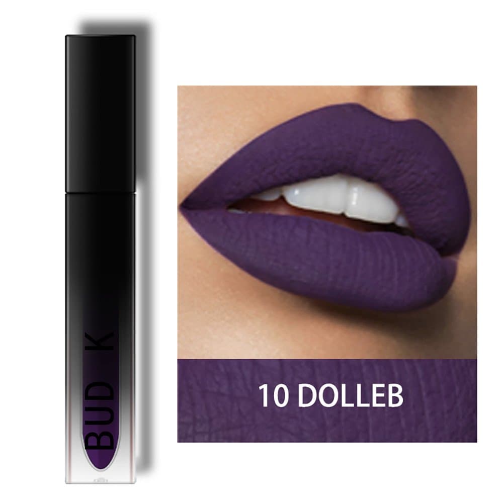 FOTBIMK Lipstick Waterproof Durable Shine Long Lasting Matte Liquid Gloss Lip Cosmetics Lip Liner(10#)