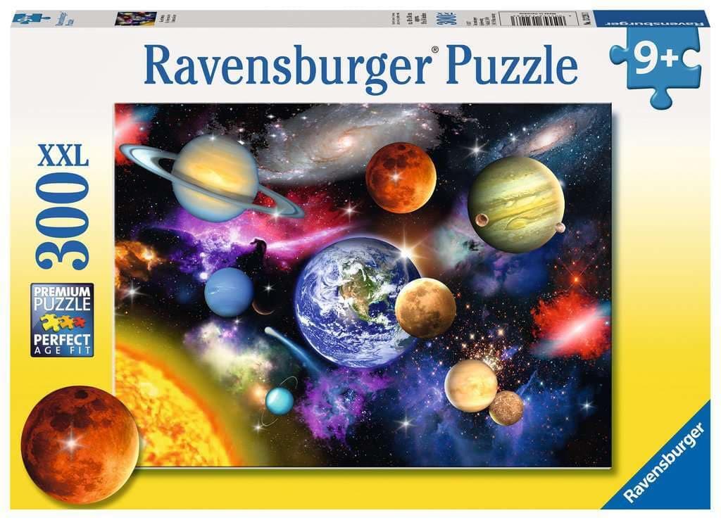 Ravensburger Solar System 300 Piece Jigsaw Puzzle for Kids and Adults with Vibrant Planetary Space Graphics Premium Quality Anti-Glare Pieces Encourages Focus Creativity and Family Fun