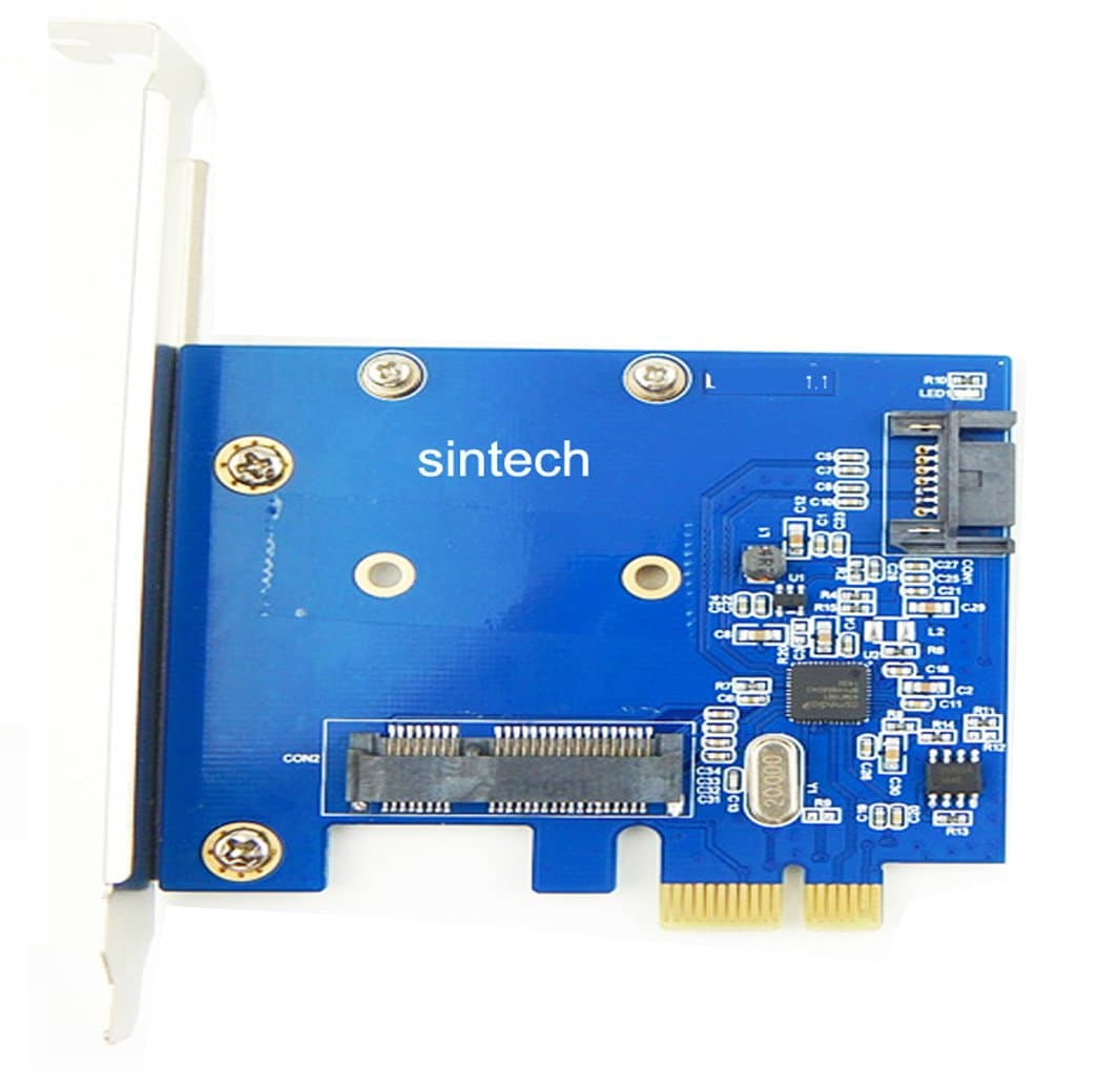 SintechmSATA SSD SATA 3 HDD PCI-e Express 1X Controller Adapter Card