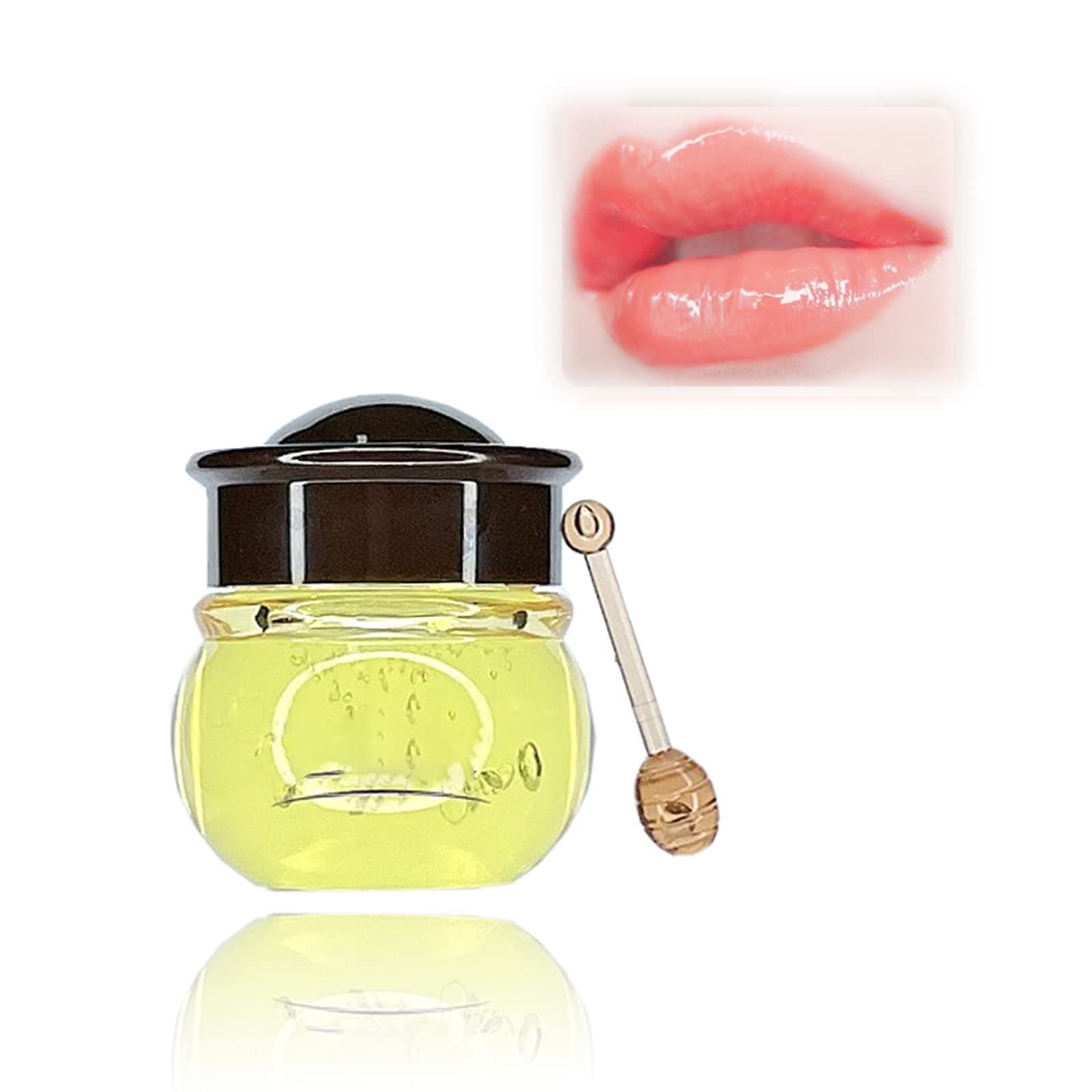 Tongyend Lip Sleeping Mask Honey Overnight Plumper Gloss Oils Plumping Gloss, Moisturiser for Dry Chapped Peeling Cracked Lips, Balm Locks In Moisture Care (Honey), Pack of 1