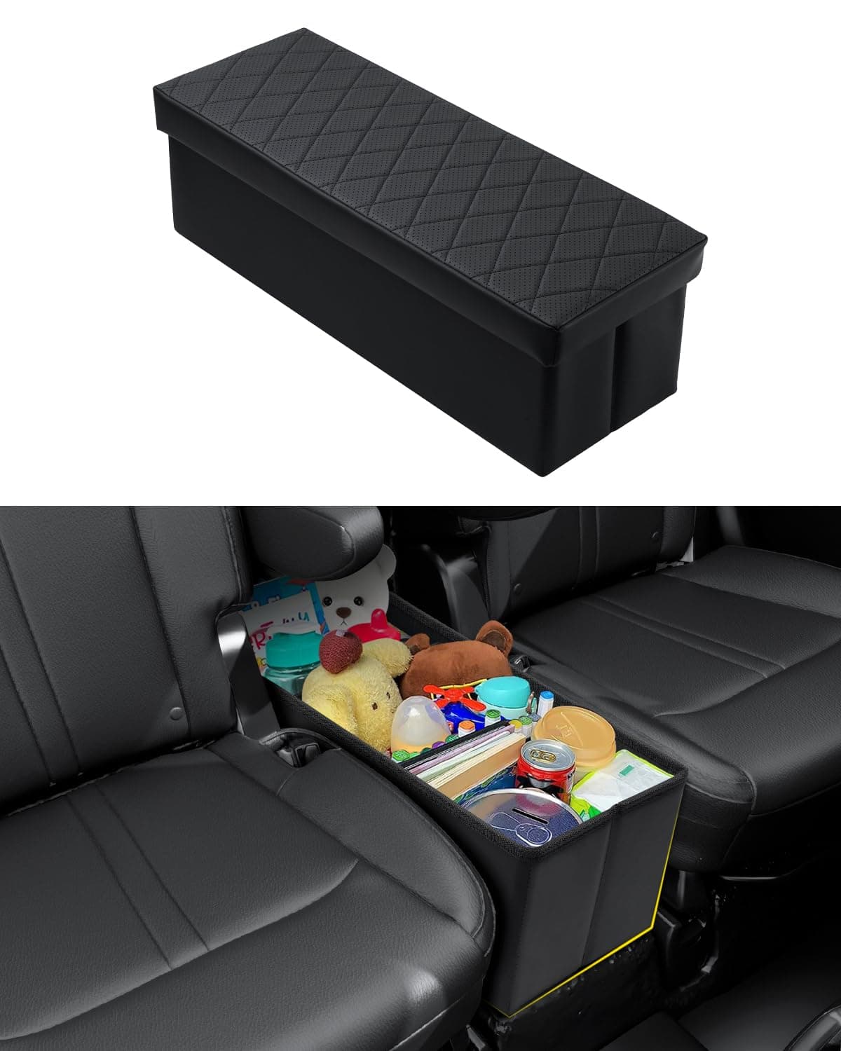 Mixsuper Liner Car Seat Organizer for Kia Telluride 2024 2023 2022 2021 2020 Console Organizer Backseat Box for Kids Toys Baby Supplies Work Tools Travel Accessories