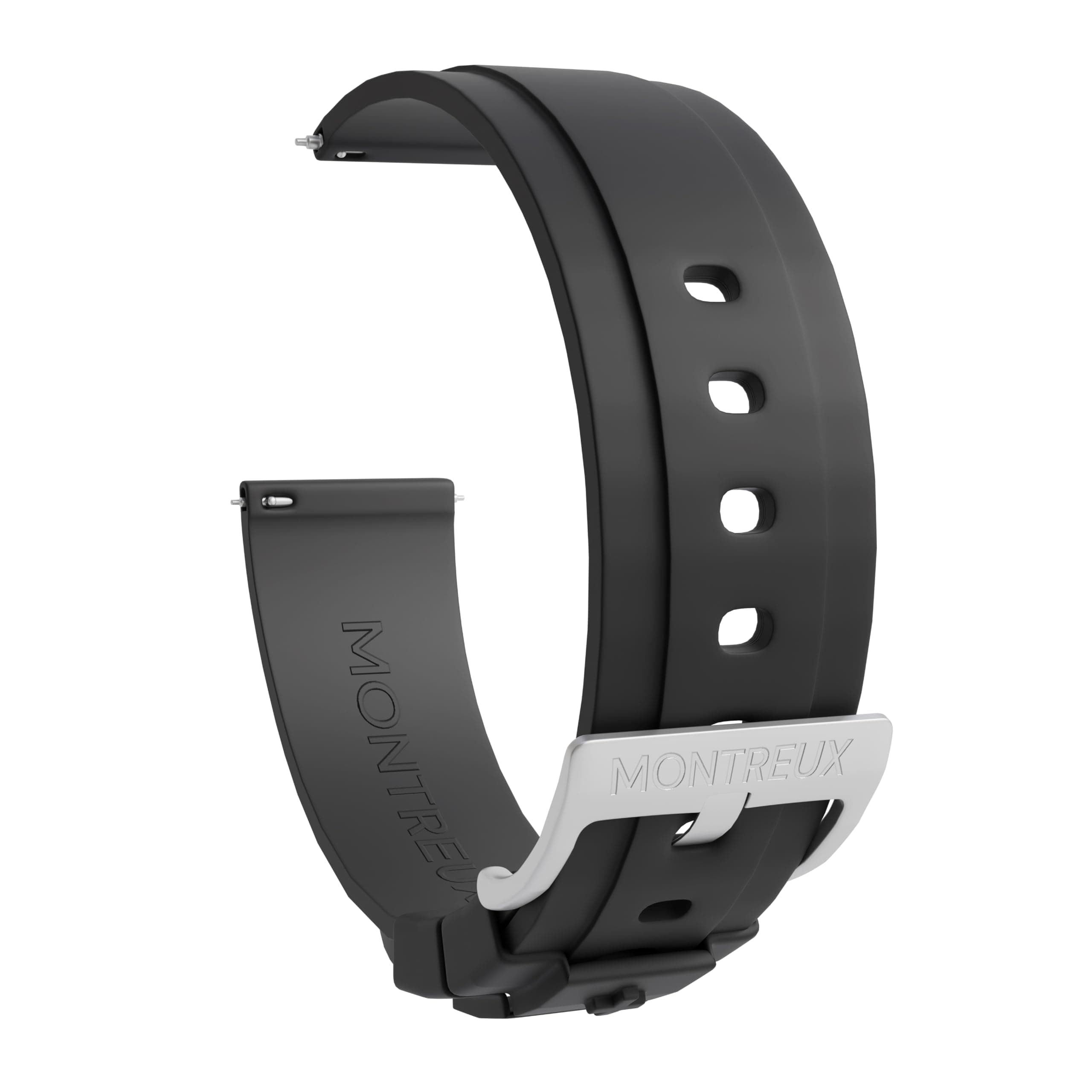 20mm Luxury FKM Rubber Watch Strap with Quick Release for Rolex, Omega, TAG Heuer, Seiko & More