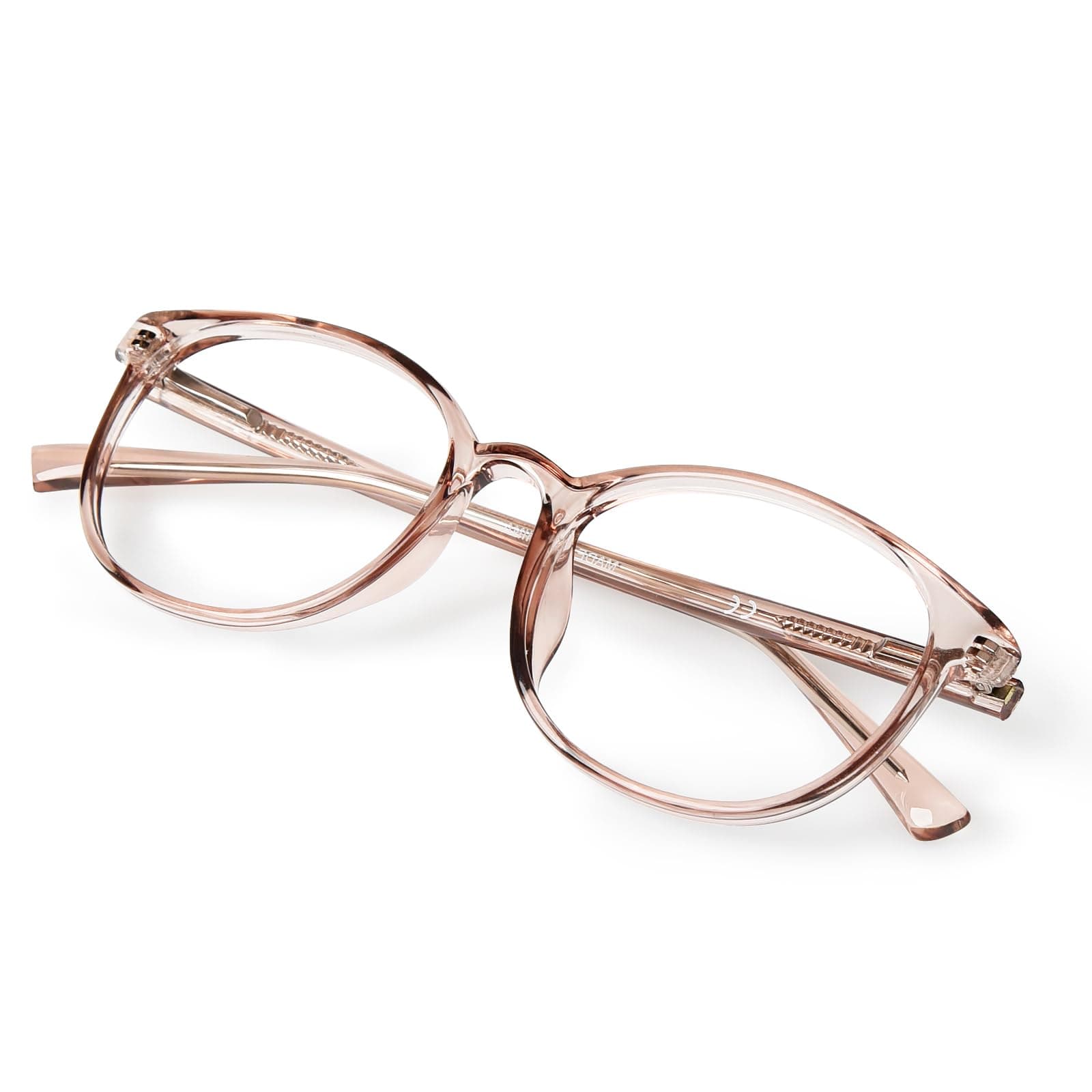 – Blue Light Blocking Glasses Women Men Computer Eyeglasses,TR90 Fashion Round Transparent Anti Blue Light Glasses with Anti Eyestrain & UV Glare for Gaming & Reading