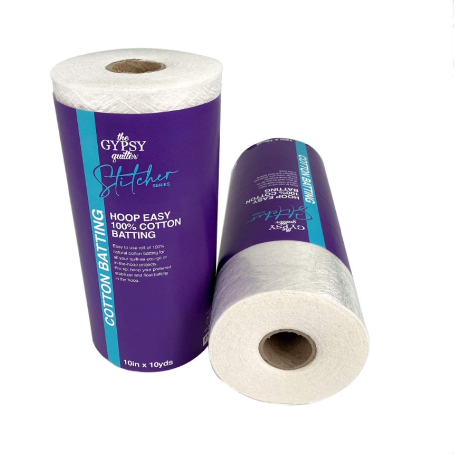 Gypsy Quilter The Stitcher Series Hoop Easy Cotton Batting 10in x 10yds