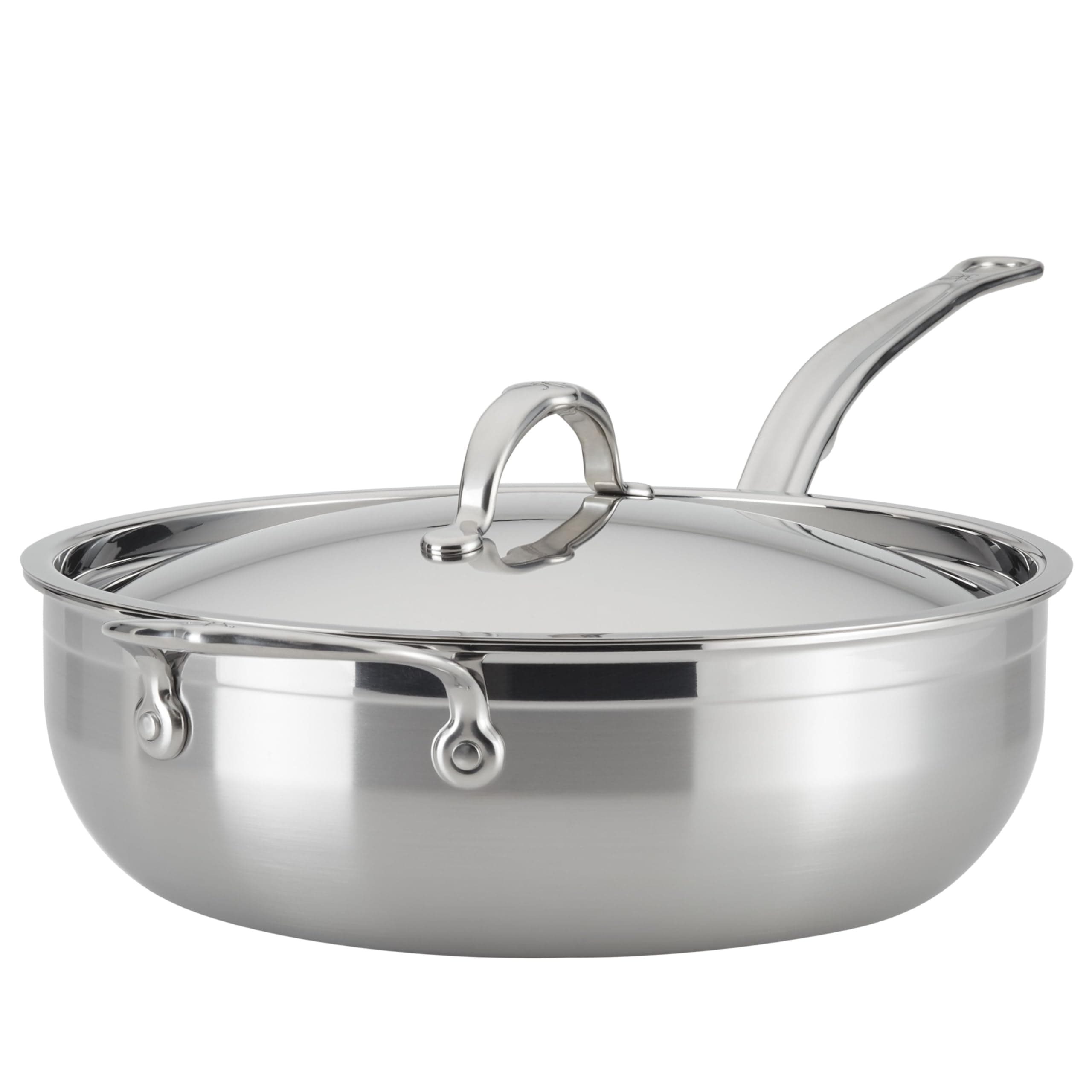 ProBond Forged - Professional Clad Stainless Steel All-In-One Pan, 5 Quart, with Helper Handle, Induction Compatible