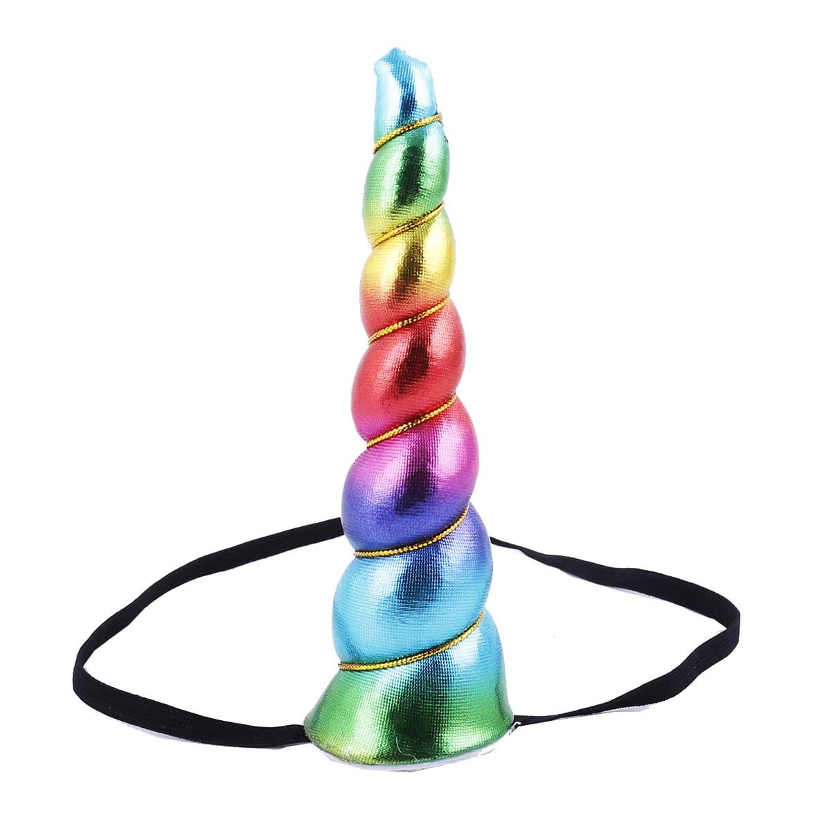 Delicate Dew Shiny Unicorn Horn Elastic Headband Cosplay Costume Easter Headpiece