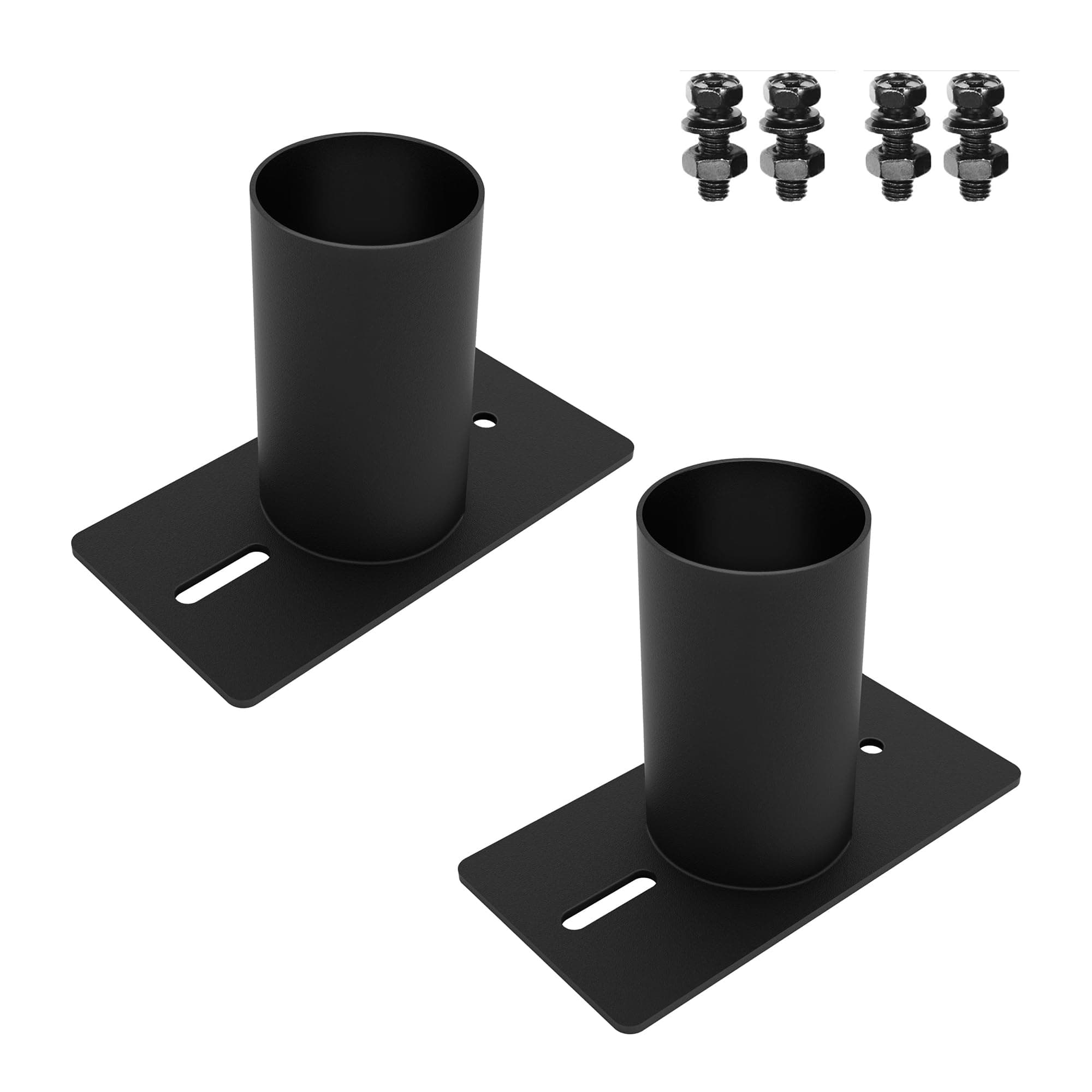 2 PCS Slip Fitter Adaptor, Mounting Bracket, Transform Slip Fitter into Arm Mounting, Tenon Adaptor for Outdoor Flood Lights, Street, Parking Lot, Shoebox Light Fixtures