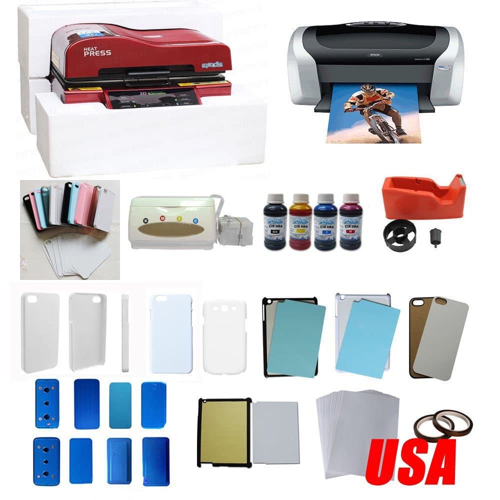 3D Sublimation Heat Press Machine Ink Paper Printer Phone Cover Transfer Package