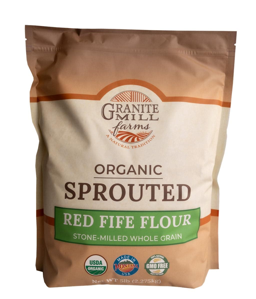 Granite Mill Farms Sprouted Organic Red Fife Wheat Flour, 5 lb