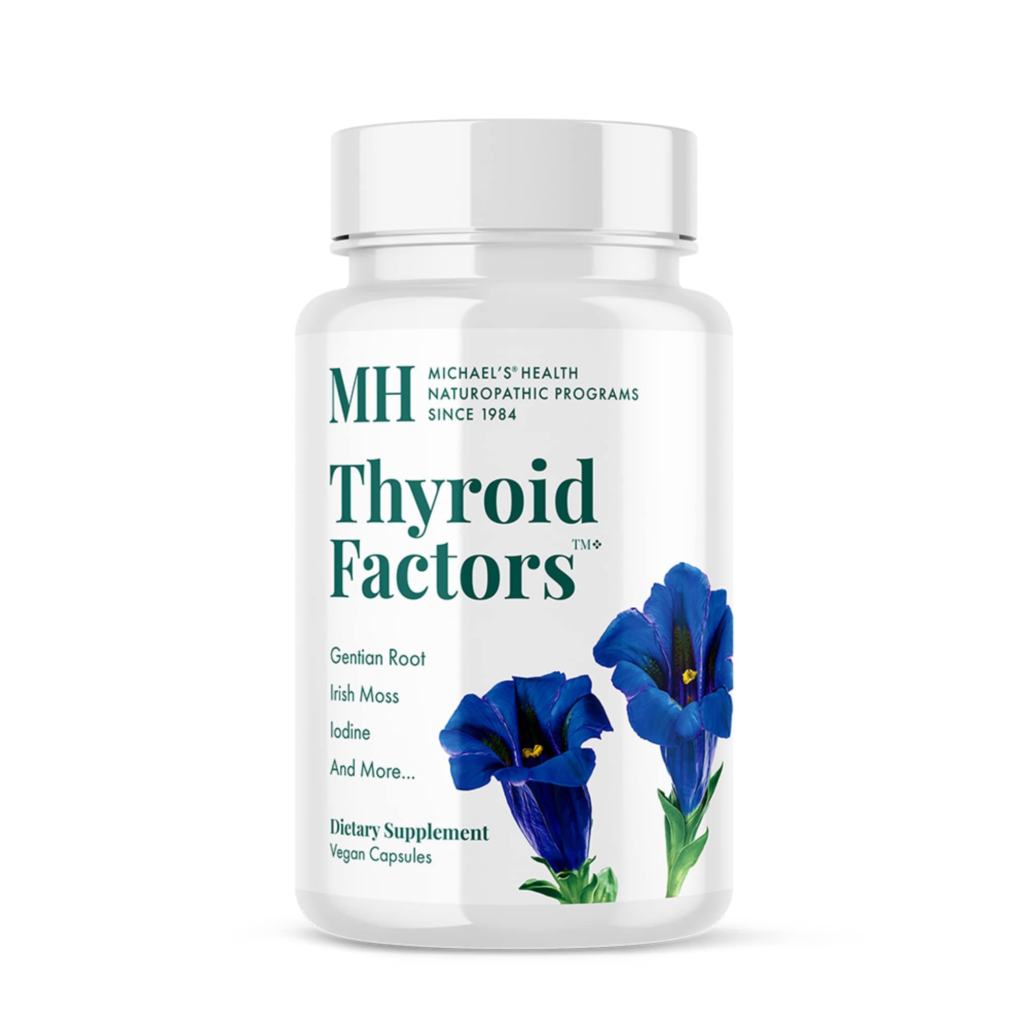 MICHAEL'S Health Naturopathic Programs Thyroid Factors - 90 Vegan Capsules - Nutrients for Production of Thyroid Hormones - Kosher - 30 Servings