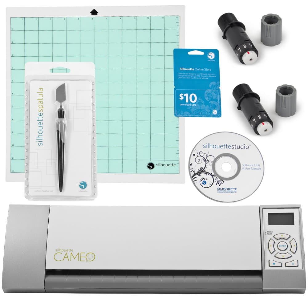 Silhouette Cameo Electronic Cutting Tool + Silhouette Replacement Blade + Accessory Kit