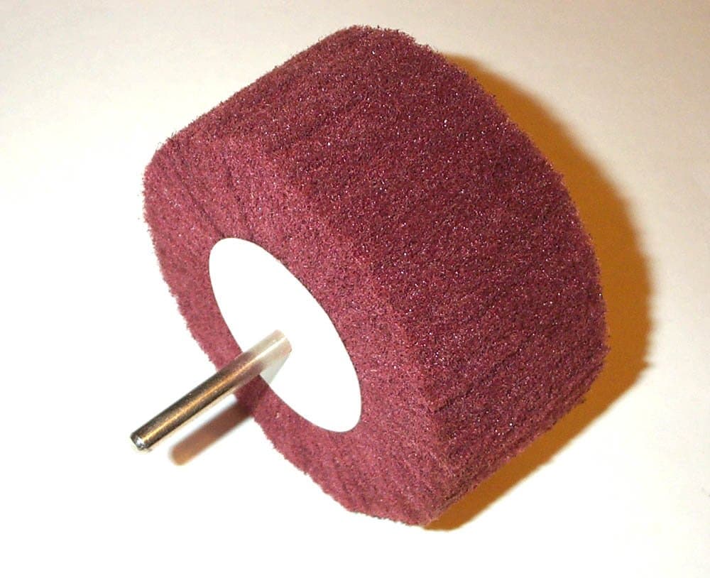 4" 100mm Abrasive Wheel 320 Grit Aluminum Oxide Non-Woven Cylinder Hone