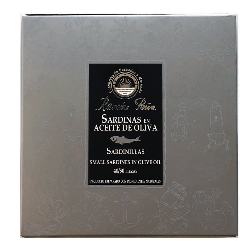 Small Sardines in Olive Oil (40-50 Count) by Ramon Pena