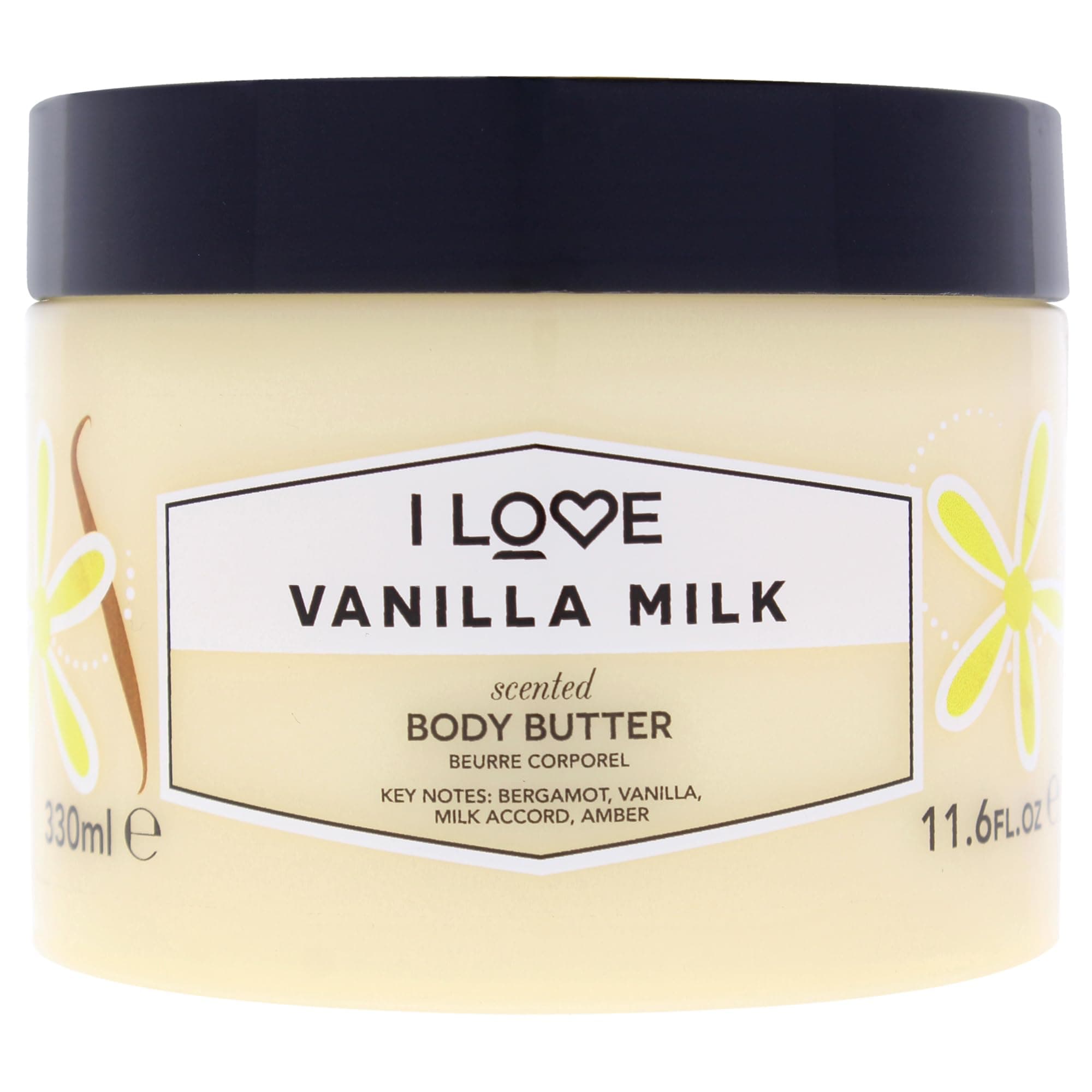 Signature Vanilla Milk Body Butter 330ml – Nourishing Shea Butter & Coconut Oil Moisturiser for Silky Smooth Skin – Sweet Scented, Vegan-Friendly Skincare with 87% Natural Ingredients