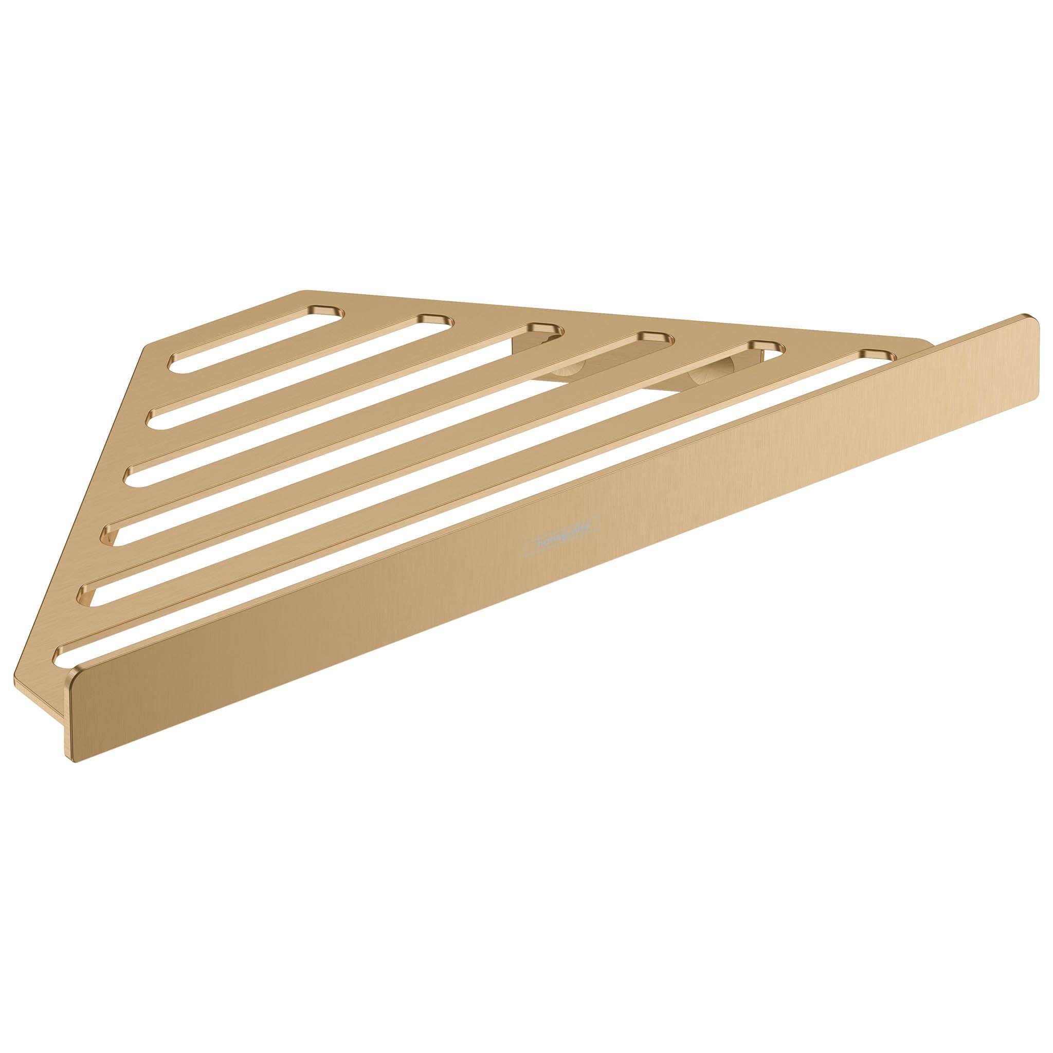 hansgrohe 41741140 AddStoris Shower Basket, Brushed Bronze