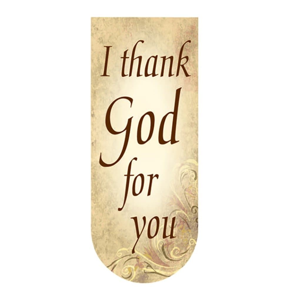 I Thank God For You 1 Thessalonians 1:2 Magnetic Bookmark, 3 1/4 Inch