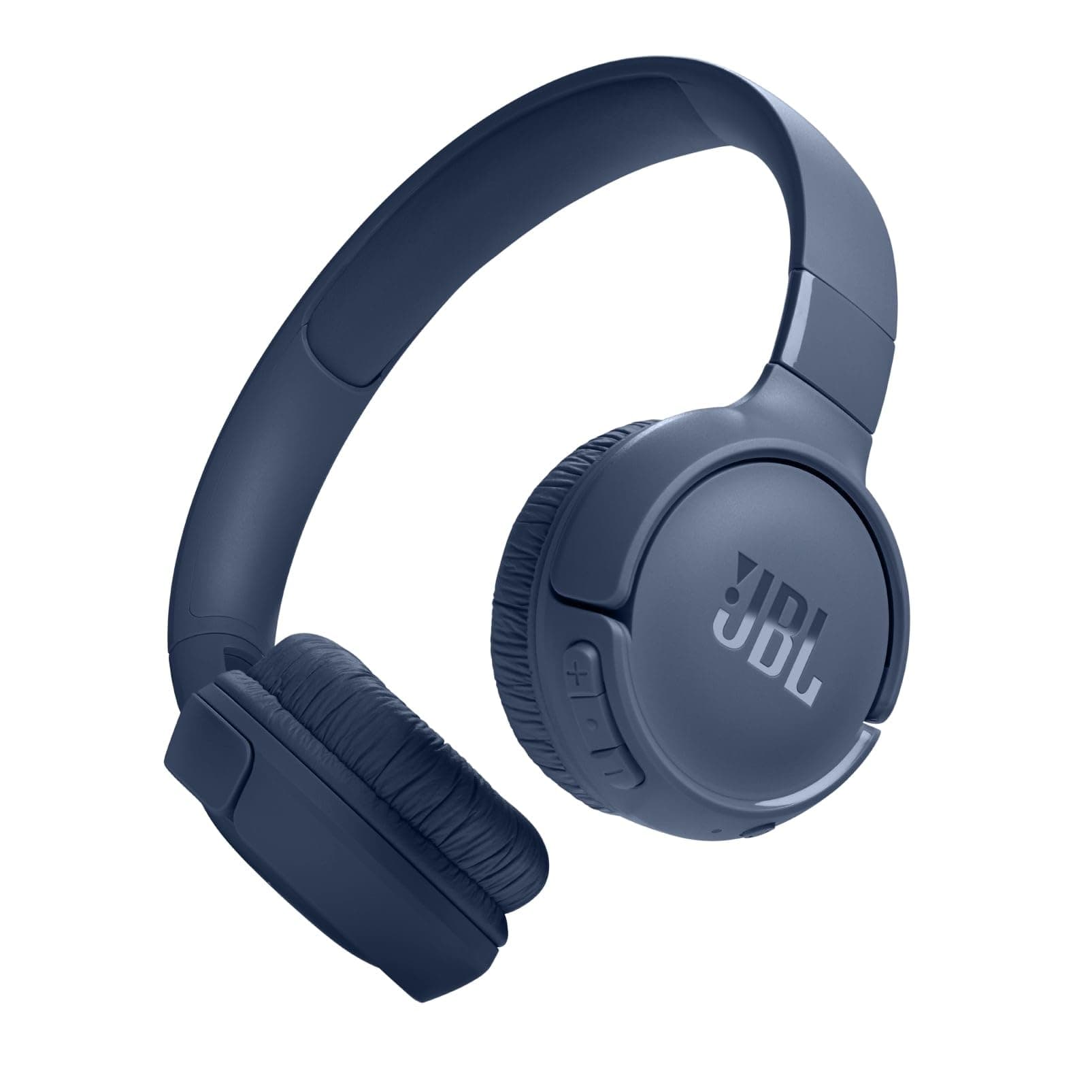 Tune 520BT Wireless On Ear Headphones with Mic, Upto 57H Battery, Speed Charge : 5 Min Charge Gives Up to 3H of Playback, Multipoint Connect, Customizable Bass with Headphones App, BT 5.3 (Blue)
